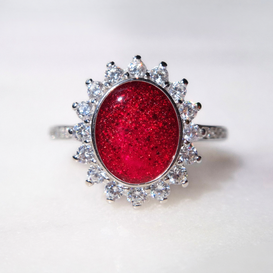 'Emilia' | Asring met zirkonia of moissaniet steentjes