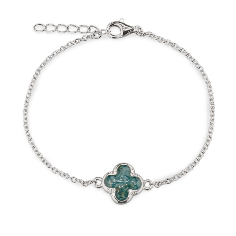 Klavertje vier asarmband | 925 zilver