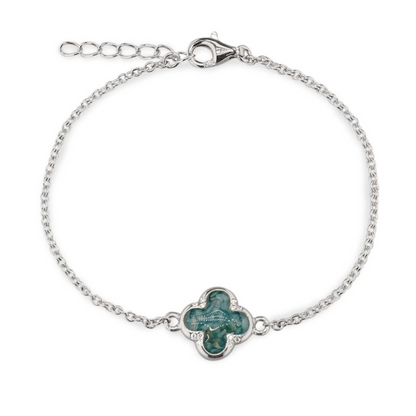 Klavertje vier asarmband | 925 zilver