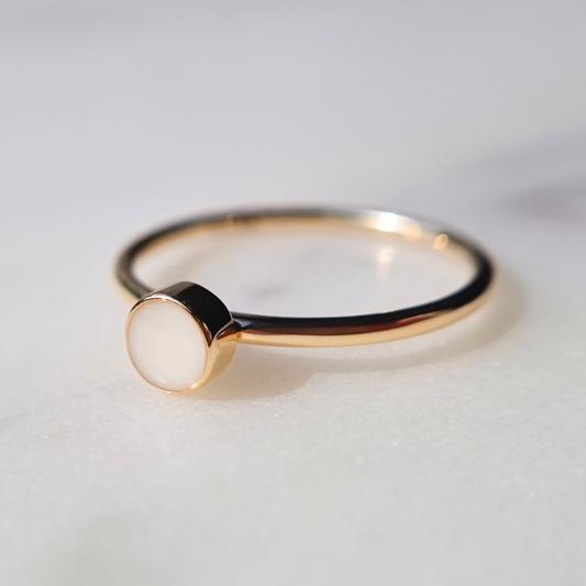 'Nila' | Minimalistische ronde asring